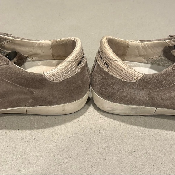  Taupe Suede Superstar Low-Top Sneakers